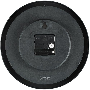 Silent Black Wall Clocks 2-Pack No Ticking Easy Read