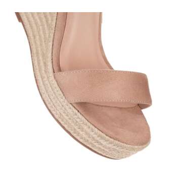 VICKI·VICKI Women's Platform Sandals Wedge Ankle Strap Open Toe Sandals