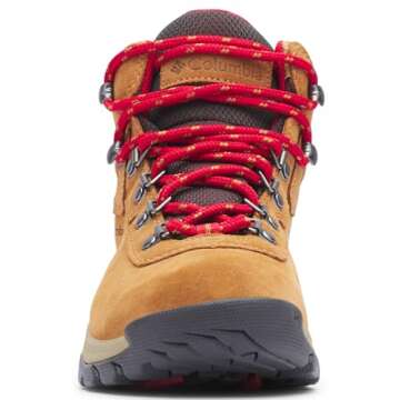 Columbia Women's Newton Ridge Plus Waterproof Amped, Elk/Mountain Red, 7.5 M US