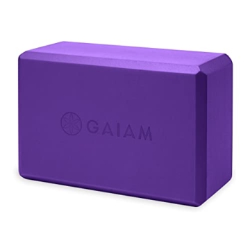 Gaiam Yoga Block - Supportive EVA Foam with Non-Slip Surface for Yoga, Pilates, Meditation