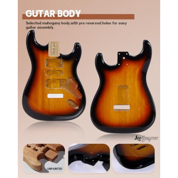 Leo Jaymz DIY ST Style Electric Guitar Kit for All Levels