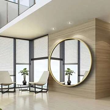 GLCS GLAUCUS 48" Round Gold Wall Mirror Now Available