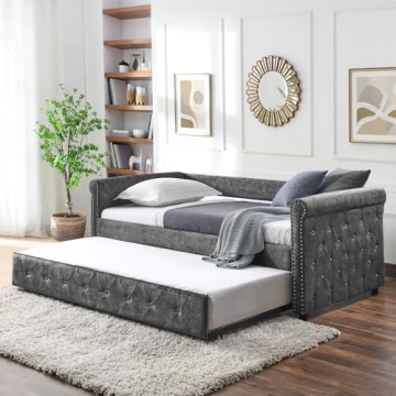 Elegant Antetek Twin Daybed with Trundle for Stylish Comfort