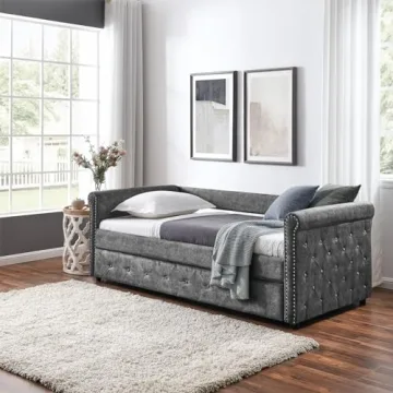 Elegant Antetek Twin Daybed with Trundle for Stylish Comfort