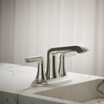 Kohler K-22021-4-BL Stylish Bathroom Sink Faucet