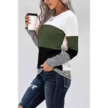 GOLDPKF Womens Winter Tops Oversized Long Sleeve Tshirt Teen Girls Clothes Fall Shirts for Women 202...