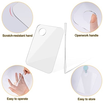 Acrylic Makeup Palette for Mixing Foundation and Creams