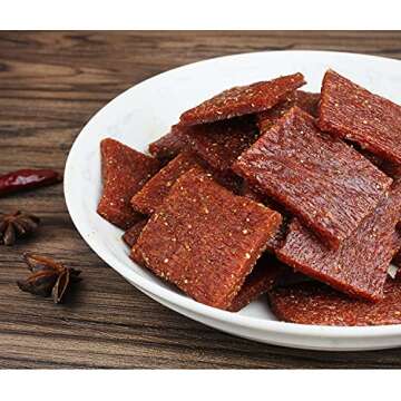 WeiLong Latiao, Damianjin Spicy Gluten, 亲嘴烧, Chinese Snack, Wei Long Series Spicy Gluten (40pack), Independent small package. (亲嘴烧红色（Spicy slices）)