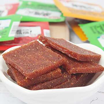 WeiLong Latiao, Damianjin Spicy Gluten, 亲嘴烧, Chinese Snack, Wei Long Series Spicy Gluten (40pack), Independent small package. (亲嘴烧红色（Spicy slices）)