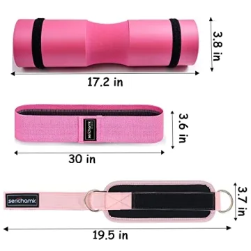 Serichamk Barbell Pad Set for Hip Thrusts and Squats