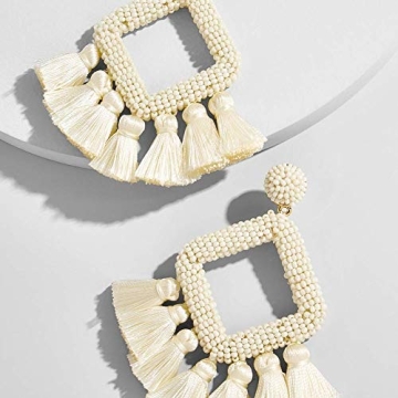 Long Tassel Handmade Bohemian Drop Earrings for Women