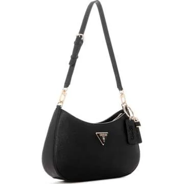 GUESS Noelle Top Zip Shoulder Bag, Black