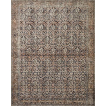 Loloi Amber Lewis Billie Collection Ink Salmon Area Rug