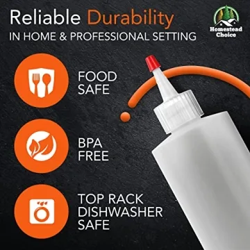 Homestead Choice Condiment Squeeze Bottles 16 OZ - 7 Pack