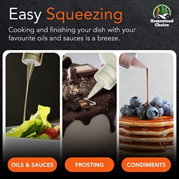 Homestead Choice Condiment Squeeze Bottles 16 OZ - 7 Pack