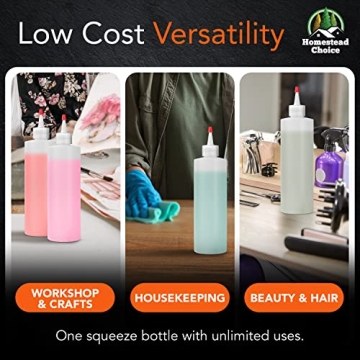 Homestead Choice Condiment Squeeze Bottles 16 OZ - 7 Pack