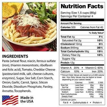 Long Term Dehydrated Food Storage - 120 Large Entree Servings - 29 Lbs- Disaster Prepper Freeze Drie...