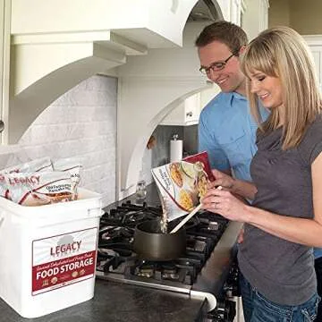 Long Term Dehydrated Food Storage - 120 Large Entree Servings - 29 Lbs- Disaster Prepper Freeze Dried Supply Kit - Individual Emergency Survival Meals