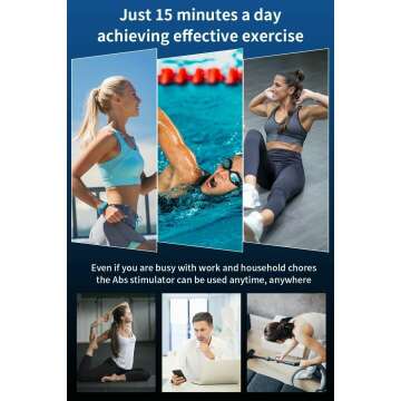 Daphne ABS Stimulator, Ab Stimulator Muscle Toner, Effective Muscle Stimulator for Abdomen, Arms, Legs, Abdominal Toning Belt