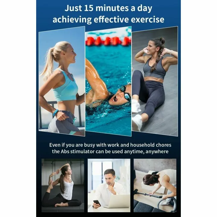 Daphne ABS Stimulator, Ab Stimulator Muscle Toner, Effective Muscle Stimulator for Abdomen, Arms, Legs, Abdominal Toning Belt