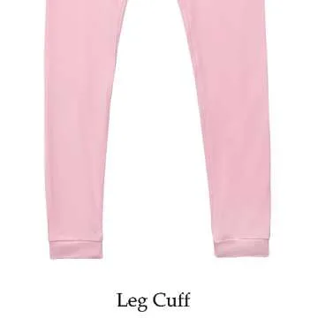 Aablexema Toddler Long Sleeve Pajama Set Rayon,Child Soild Sleepwear Jammies(Pink, 120/5y)