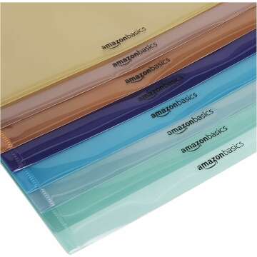 Amazon Basics 2-Pocket Plastic Dividers, 3 Pack