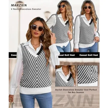 Chic MARZXIN Women Sleeveless Sweater Vest in Various Colors