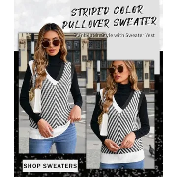 Chic MARZXIN Women Sleeveless Sweater Vest in Various Colors