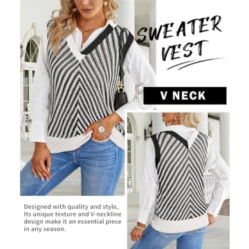 Chic MARZXIN Women Sleeveless Sweater Vest in Various Colors