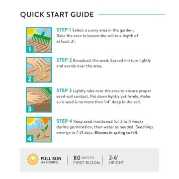 Burpee Wildflower Seeds Cutting Mix | 25,000 Bulk Seeds, Multi, 1 Bag | 15 Varieties of Non-GMO Flower Seeds | Perennial Wildflower Seeds Pollinator Mix | Covers 1,000 Sq. Ft.