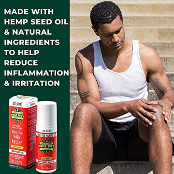 Hemp Oil Uncle Bud's Pain Relief Roll On - Fast Acting Relief