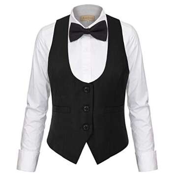 GRACE KARIN Womens Vest Top 2025 Trendy Academia Steampunk Waistcoat Vest For Women Racerback Vest Blazer