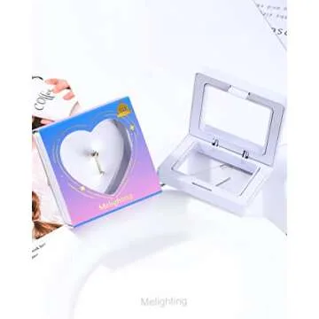 Melighting 14K Solid Gold Flat Back Earrings for Women