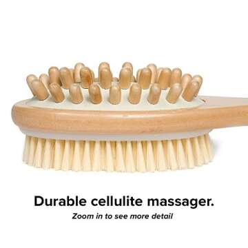 Vegan Dry Brushing Body Brush for Smoother Skin