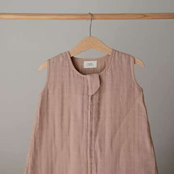 mushie Baby Wearable Blanket | 100% Organic Cotton Muslin | Sleeping Bag for Infants (Natural)