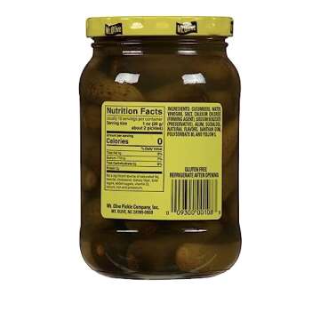Mt. Olive Sweet Gherkins No Sugar Added 16 Oz (Pack of 2) - Perfectly Sweet & Healthy