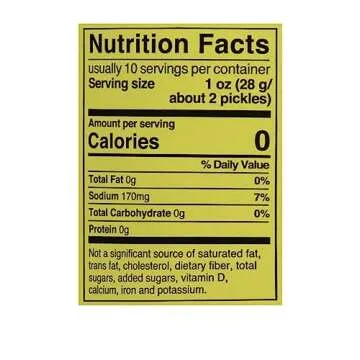 Mt. Olive Gherkins No Sugar Added – Pack of 2 Jars - Healthy Snack