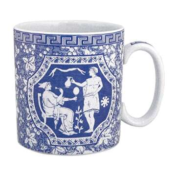 Spode Blue Room Collection Mug with Greek Motif 16 Oz
