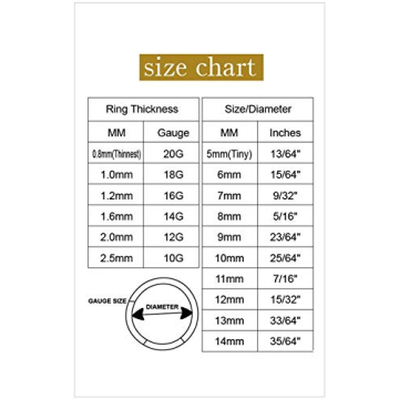 Stylish ORANGELOVE 8mm Septum Ring Hoops for All