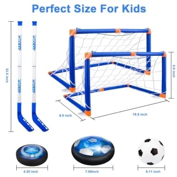 Nazano 3-in-1 Hover Hockey Soccer Set for Kids Fun