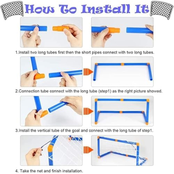 Nazano 3-in-1 Hover Hockey Soccer Set for Kids Fun