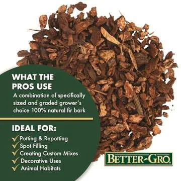 Better-Gro Orchid Bark - Premium Grade Orchid Potting Medium for Potting, Repotting, Root Development, and Water Retention, Ideal for Phalaenopsis, Epiphytic Orchids, and Tropical Plants - 4 Quarts