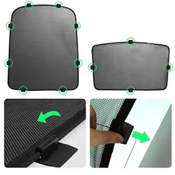 Jaronx Compatible with Tesla Sunshade Clips Sunroof Sunshade Roof Shade Insert Clips for Tesla Model 3/Y/S/X-12PCS