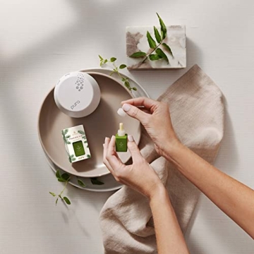 Thymes Pura Smart Home Plug-in Diffuser Kit - Pura Diffuser Refills with a Fresh Home Fragrance (V3 Pura Device + 2 Frasier Fir Refills)