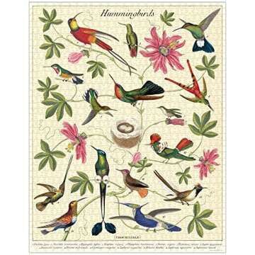 Cavallini 1000 Piece Hummingbirds Puzzle - Artful Fun