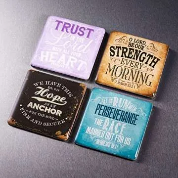 Inspirational Scripture Magnet Set for Home & Office