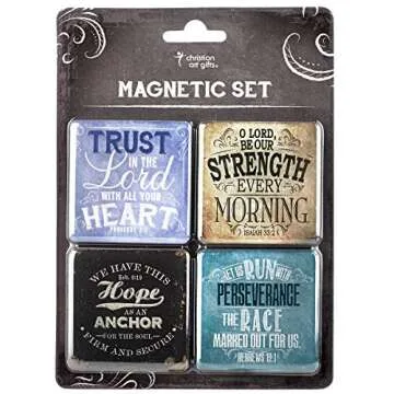 Inspirational Scripture Magnet Set for Home & Office