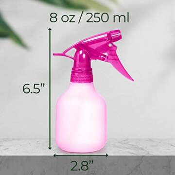 Rayson Empty Spray Bottle Refillable Container, Fine Mist Sprayer Trigger Squirt Bottle for Taming H...