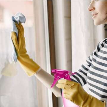 Rayson Empty Spray Bottle Refillable Container, Fine Mist Sprayer Trigger Squirt Bottle for Taming Hair, Hair styling, Watering Plants, Showering Pets (1 Pack, Pink)