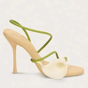 Flower High Heels For Women Calla Lily Strappy Design